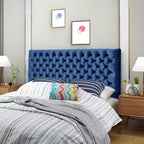 Tête de lit capitonnée réglable pour grand lit GDFStudio Brunet Contemporary