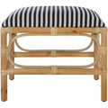 Uttermost Laguna 24 Wide Navy and White Striped Small Accent Bench