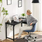 Bureau de jeu d'ordinateur de 40 pouces avec rangement, table PC de style simple et moderne pour bureau à domicile, pour jeunes étudiants adultes