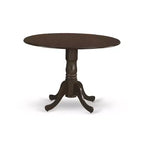 Ensemble table de salle à manger ronde à rallonges HomeStock avec 2 chaises finition chêne