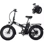 Vélo électrique pour adultes, E-Bike pliant avec pneus larges 20 x 4,0, batterie amovible 48 V et 7 vitesses, idéal pour les trajets quotidiens