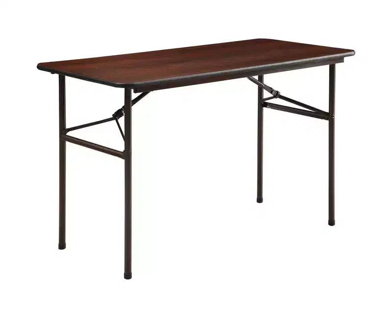 Table pliante économique Lorell - 48 x 24 po Acajou