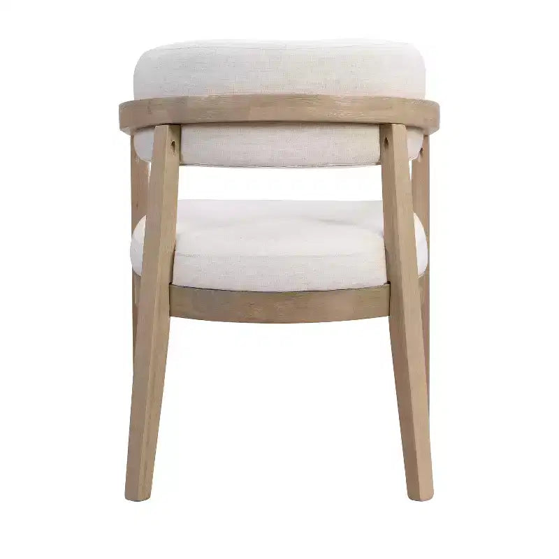 Christopher Knight Home Darien - Chaises de salle à manger rembourrées en bois d'hévéa (Lot de 2)