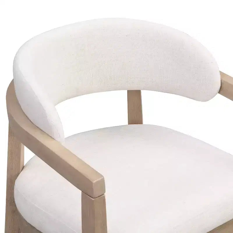 Christopher Knight Home Darien - Chaises de salle à manger rembourrées en bois d'hévéa (Lot de 2)