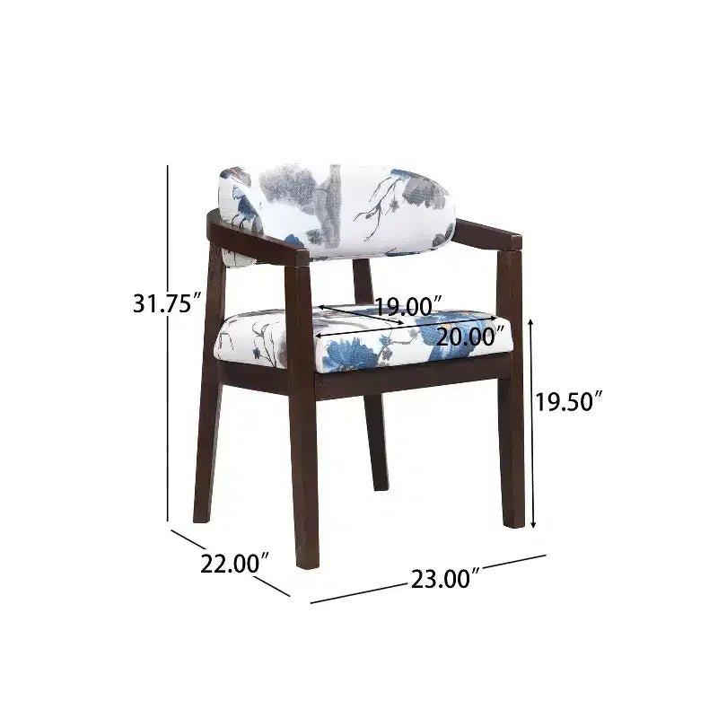 Christopher Knight Home Darien - Chaises de salle à manger rembourrées en bois d'hévéa (Lot de 2)