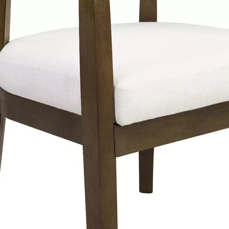 Christopher Knight Home Darien - Chaises de salle à manger rembourrées en bois d'hévéa (Lot de 2)