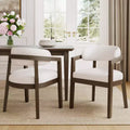 Christopher Knight Home Darien Upholstered Rubberwood Dining Chairs (Set of 2)