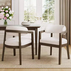 Christopher Knight Home Darien Upholstered Rubberwood Dining Chairs (Set of 2)