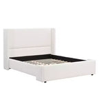 Lit rembourré moderne Christopher Knight Home Octavia avec tête de lit haute, blanc