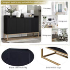 Buffet moderne Whisen, élégant meuble de rangement avec grand espace de rangement pour salle à manger, entrée