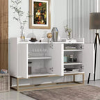 Buffet moderne Whisen, élégant meuble de rangement avec grand espace de rangement pour salle à manger, entrée