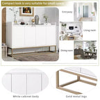 Buffet moderne Whisen, élégant meuble de rangement avec grand espace de rangement pour salle à manger, entrée