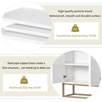 Buffet moderne Whisen, élégant meuble de rangement avec grand espace de rangement pour salle à manger, entrée