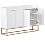 Buffet moderne Whisen, élégant meuble de rangement avec grand espace de rangement pour salle à manger, entrée