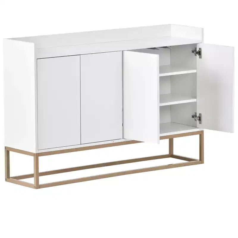 Buffet moderne Whisen, élégant meuble de rangement avec grand espace de rangement pour salle à manger, entrée