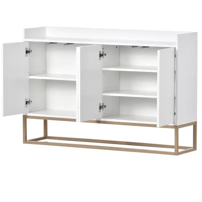 Buffet moderne Whisen, élégant meuble de rangement avec grand espace de rangement pour salle à manger, entrée