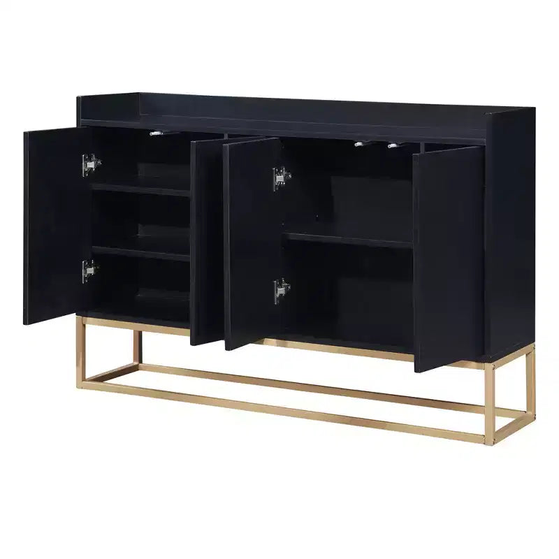 Buffet moderne Whisen, élégant meuble de rangement avec grand espace de rangement pour salle à manger, entrée