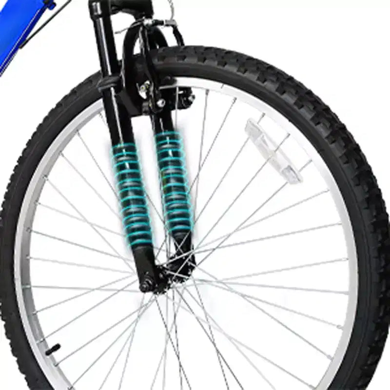 hykolity VTT 26 27.5 Pouces, 18 Vitesses avec Suspension Intégrale, Selle Réglable pour Cyclisme en Plein Air Hommes Femmes