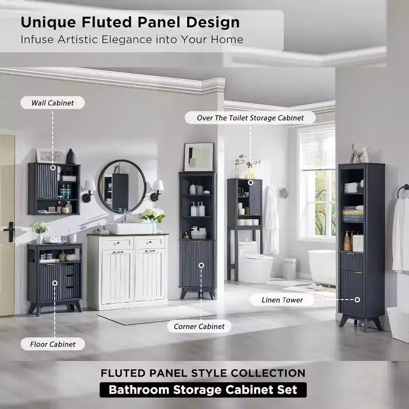 Meuble mural de salle de bain avec porte coulissante, armoire murale en bois avec étagère réglable et plateau imitation marbre, à placer au-dessus des toilettes, meuble de salle de bain
