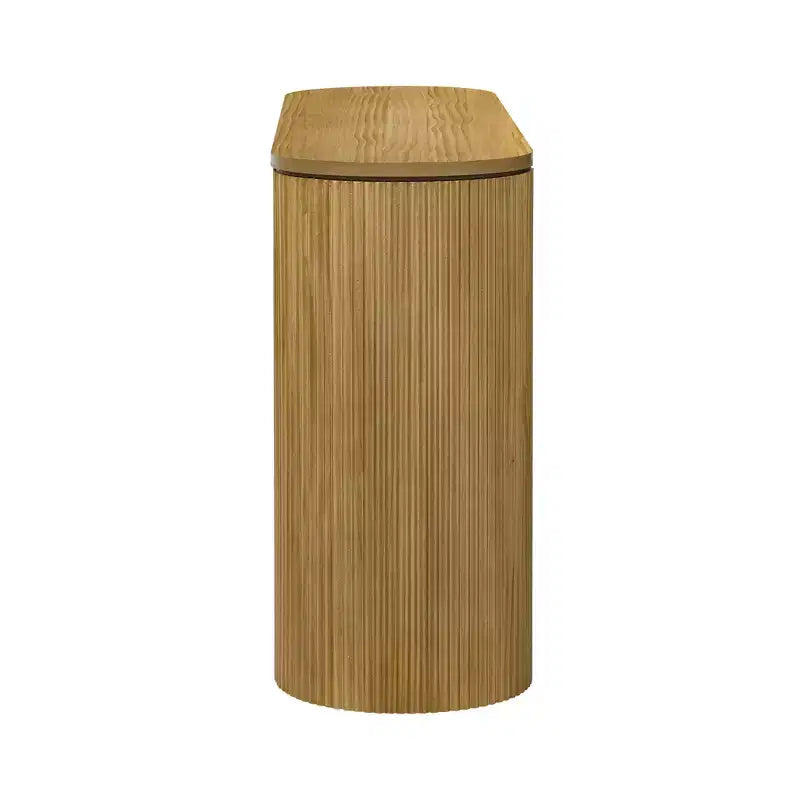Console de table courbée Whisen avec un design unique à rayures verticales pour le salon, le bureau et l'entrée