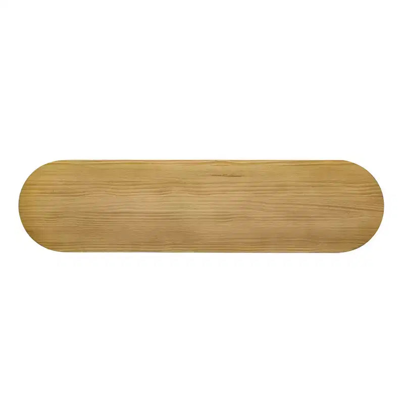 Console de table courbée Whisen avec un design unique à rayures verticales pour le salon, le bureau et l'entrée