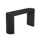 Console de table courbée Whisen avec un design unique à rayures verticales pour le salon, le bureau et l'entrée