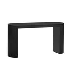 Console de table courbée Whisen avec un design unique à rayures verticales pour le salon, le bureau et l'entrée