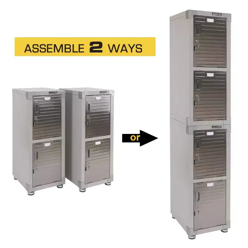 Armoire casier empilable Seville Classics UltraHD à 4 portes