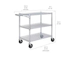 Chariot de service roulant commercial UltraDurable NSF Seville Classics