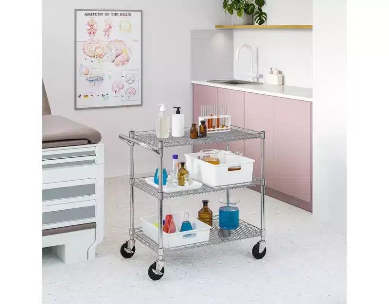 Chariot de service roulant commercial UltraDurable NSF Seville Classics