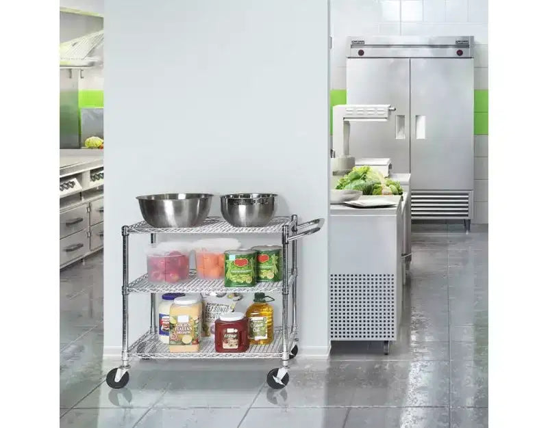 Chariot de service roulant commercial UltraDurable NSF Seville Classics