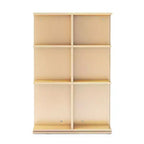 EdQ Présentoir rotatif grand format blanc : Étagère à livres à 3 niveaux pour le rangement en classe, Organisateur de livres avec étagères en acrylique pour l'organisation de l'école à la maison