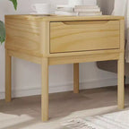vidaXL Table d'appoint avec Rangement, Table de Chevet, Meuble de Salon, Bois de Pin Massif
