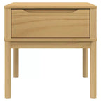 vidaXL Table d'appoint avec Rangement, Table de Chevet, Meuble de Salon, Bois de Pin Massif