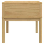 vidaXL Table d'appoint avec Rangement, Table de Chevet, Meuble de Salon, Bois de Pin Massif