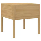 vidaXL Table d'appoint avec Rangement, Table de Chevet, Meuble de Salon, Bois de Pin Massif