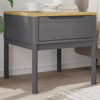 vidaXL Table d'appoint avec Rangement, Table de Chevet, Meuble de Salon, Bois de Pin Massif