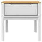 vidaXL Table d'appoint avec Rangement, Table de Chevet, Meuble de Salon, Bois de Pin Massif