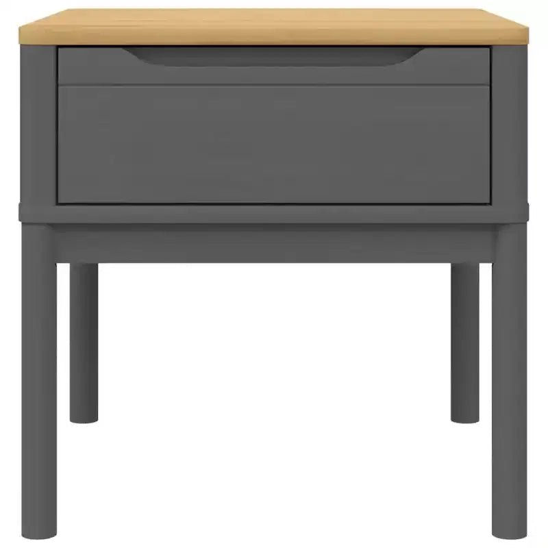 vidaXL Table d'appoint avec Rangement, Table de Chevet, Meuble de Salon, Bois de Pin Massif