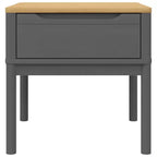 vidaXL Table d'appoint avec Rangement, Table de Chevet, Meuble de Salon, Bois de Pin Massif