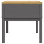 vidaXL Table d'appoint avec Rangement, Table de Chevet, Meuble de Salon, Bois de Pin Massif