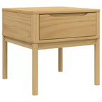 vidaXL Lamp Table Storage Desk Nightstand Living Room Furniture Solid Wood Pine