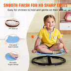 VEVOR Chaise pivotante éléphant pour enfants, capacité 100 kg, chaise tournante à 360°, chaise sensorielle pour enfants autistes avec base en métal antidérapante, bleue