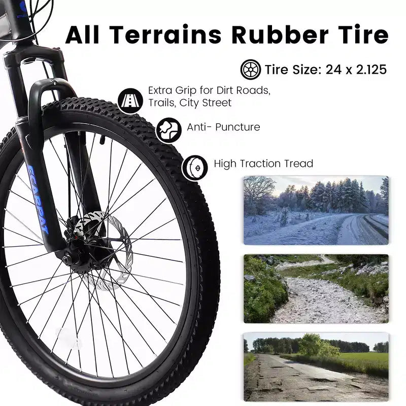 Cadre en acier robuste pour adultes, pour les trajets quotidiens, les voyages et le cyclisme tout-terrain