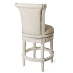 Tabourets de bar pivotants Maven Lane Pullman de hauteur comptoir avec tissu