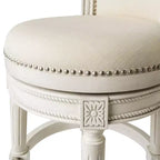 Tabourets de bar pivotants Maven Lane Pullman de hauteur comptoir avec tissu