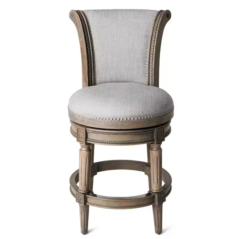 Tabourets de bar pivotants Maven Lane Pullman de hauteur comptoir avec tissu