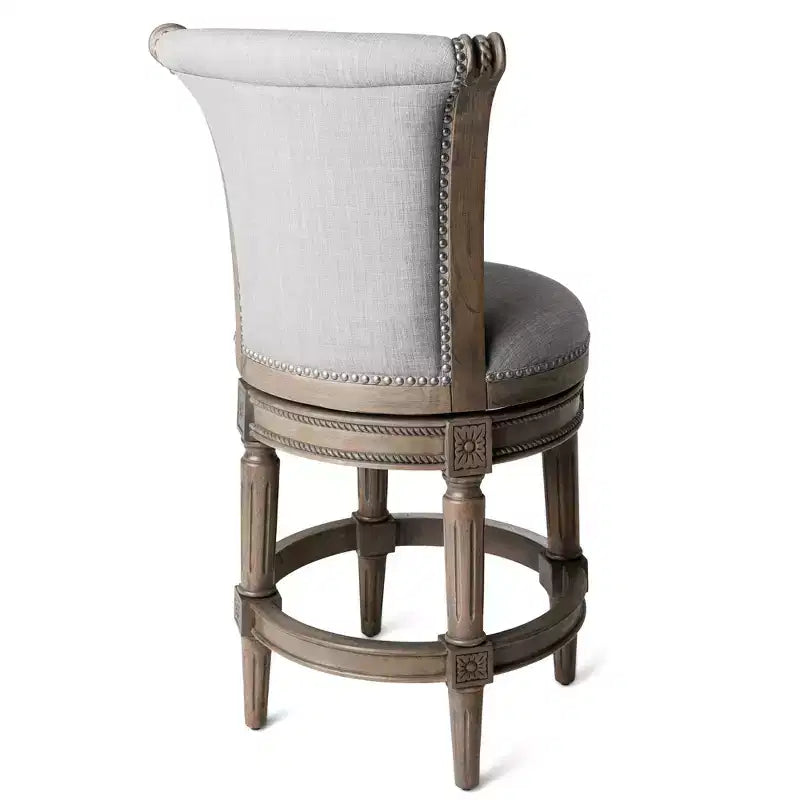 Tabourets de bar pivotants Maven Lane Pullman de hauteur comptoir avec tissu