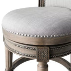 Tabourets de bar pivotants Maven Lane Pullman de hauteur comptoir avec tissu