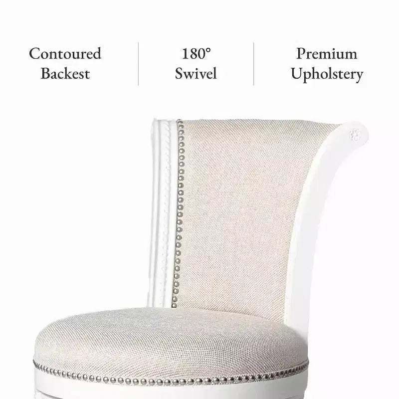 Tabourets de bar pivotants Maven Lane Pullman de hauteur comptoir avec tissu